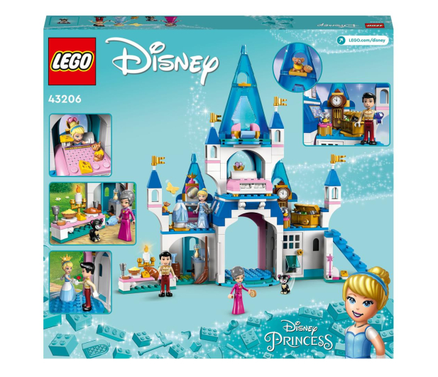 LEGO Disney Princess 43206 Zamek Kopciuszka i księcia z bajki - 1040625 - zdjęcie 10